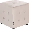 Beliani Sitzmöbel<Pouf WISCONSIN in Beige - (W) 36 x (H) 39 x (L) 36 cm
