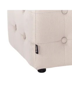Beliani Sitzmöbel<Pouf WISCONSIN in Beige - (W) 36 x (H) 39 x (L) 36 cm