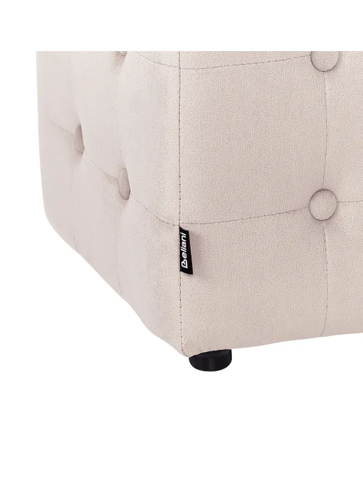 Beliani Sitzmöbel<Pouf WISCONSIN in Beige - (W) 36 x (H) 39 x (L) 36 cm