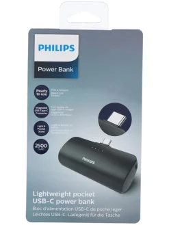 Philips Technikzubehör<Powerbank in Dunkelblau - 2500mAh