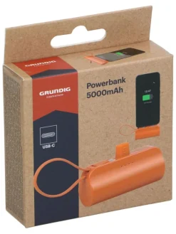 GRUNDIG Technikzubehör<Powerbank in Orange - 5000mAh