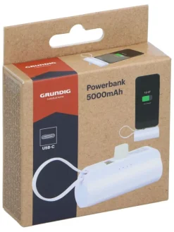 GRUNDIG Technikzubehör<Powerbank in Weiß - 5000mAh