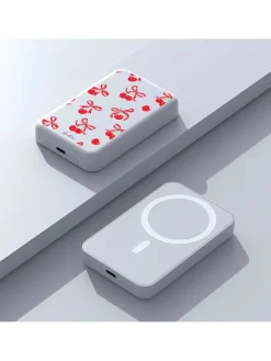 SmartCase Technikzubehör<Powerbank in Weiß/ Rot - 10.000 mAh