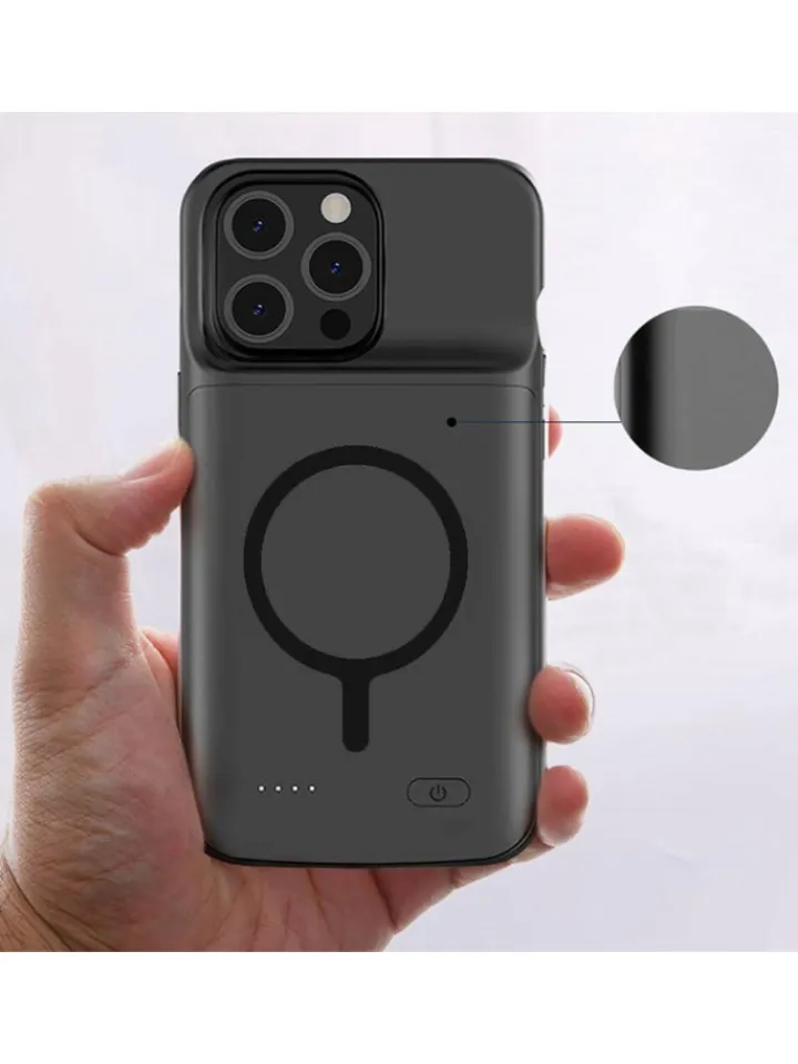 TechProtect Smartphones & Zubehör<PowerCase Hülle kompatibel mit Apple iPhone 15 Serie Magsafe in Schwarz