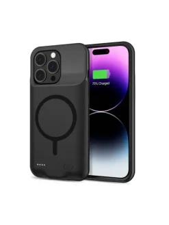TechProtect Smartphones & Zubehör<PowerCase Hülle kompatibel mit Apple iPhone 15 Serie Magsafe in Schwarz