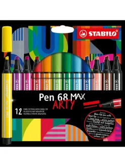 STABILO Büro- & Schulbedarf<Premium-Filzstift - Pen 68 MAX ARTY" - 12 Stück