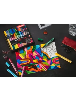 STABILO Büro- & Schulbedarf<Premium-Filzstift - Pen 68 MAX ARTY" - 12 Stück