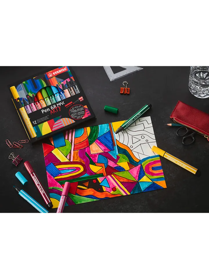 STABILO Büro- & Schulbedarf<Premium-Filzstift - Pen 68 MAX ARTY" - 20 Stück