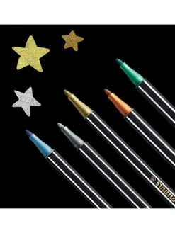 STABILO Büro- & Schulbedarf<Premium-Filzstifte '' Pen 68 metallic'' - 6 Stück