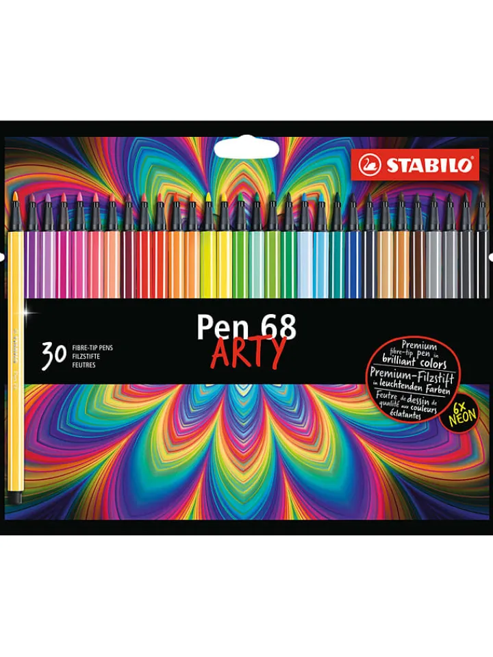 STABILO Büro- & Schulbedarf<Premium-Filzstifte " Pen 68-ARTY" - 30 Stück