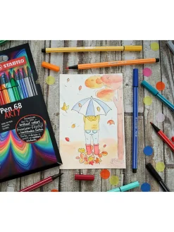 STABILO Büro- & Schulbedarf<Premium-Filzstifte " Pen 68-ARTY" - 30 Stück