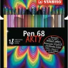STABILO Büro- & Schulbedarf<Premium-Filzstifte " Pen 68-ARTY" - 18 Stück