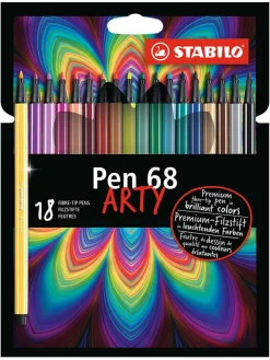 STABILO Büro- & Schulbedarf<Premium-Filzstifte " Pen 68-ARTY" - 18 Stück