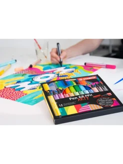 STABILO Büro- & Schulbedarf<Premium-Filzstifte " Pen 68 MAX - ARTY" - 18 Stück