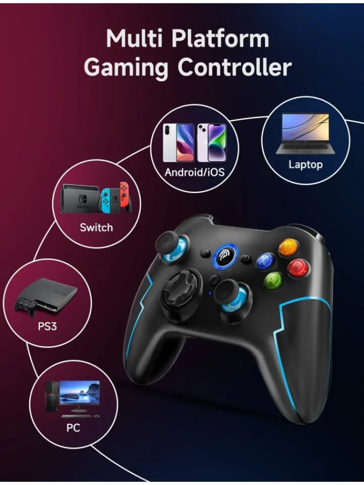 COFI 1453 Tablets, Konsolen & Elektronisches Spielzeug<Pro Bluetooth-Controller mit Hall-Trigger Blau in Blau