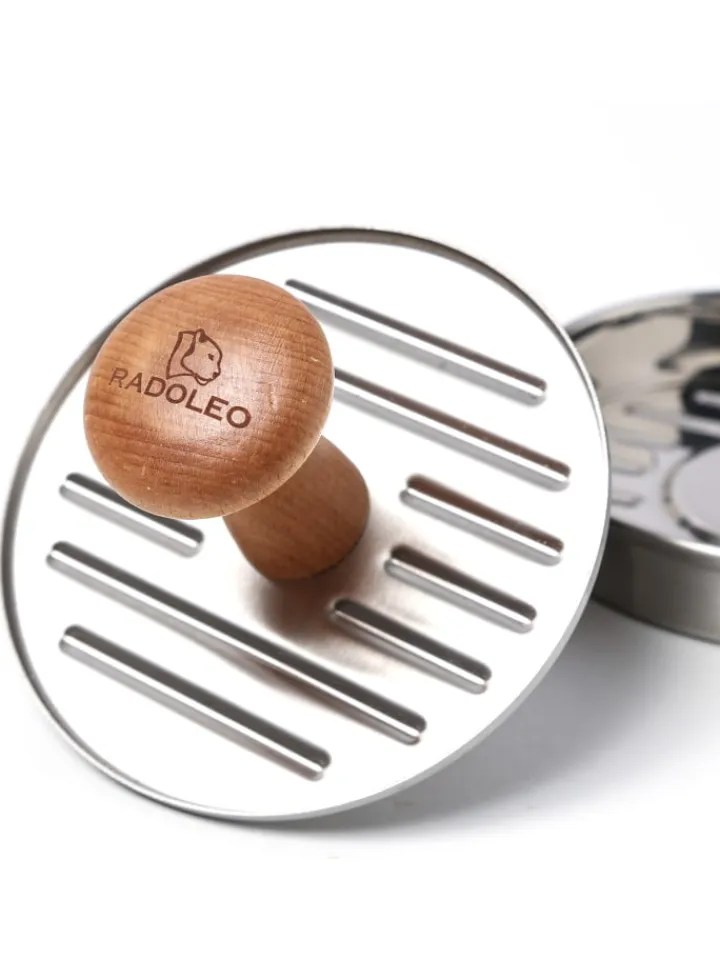 RADOLEO Grillen<Profi Burgerpresse Edelstahl in silber