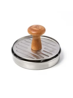 RADOLEO Grillen<Profi Burgerpresse Edelstahl in silber