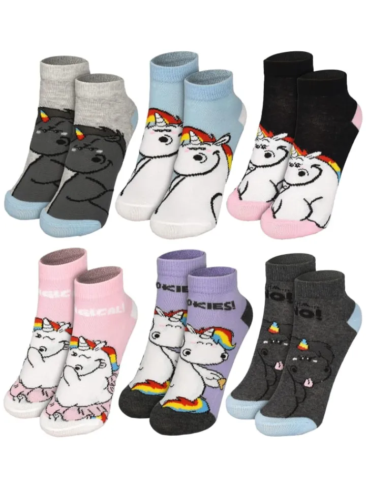 Pummeleinhorn Adventskalender<Socken Adventskalender mit 12 Paar kurz und lang in Mehrfarbig