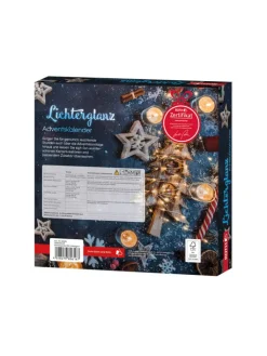 ROTH Adventskalender<PUR Adventskalender mit nur 4 Türchen, gefüllt – Lichterglanz in Bunt