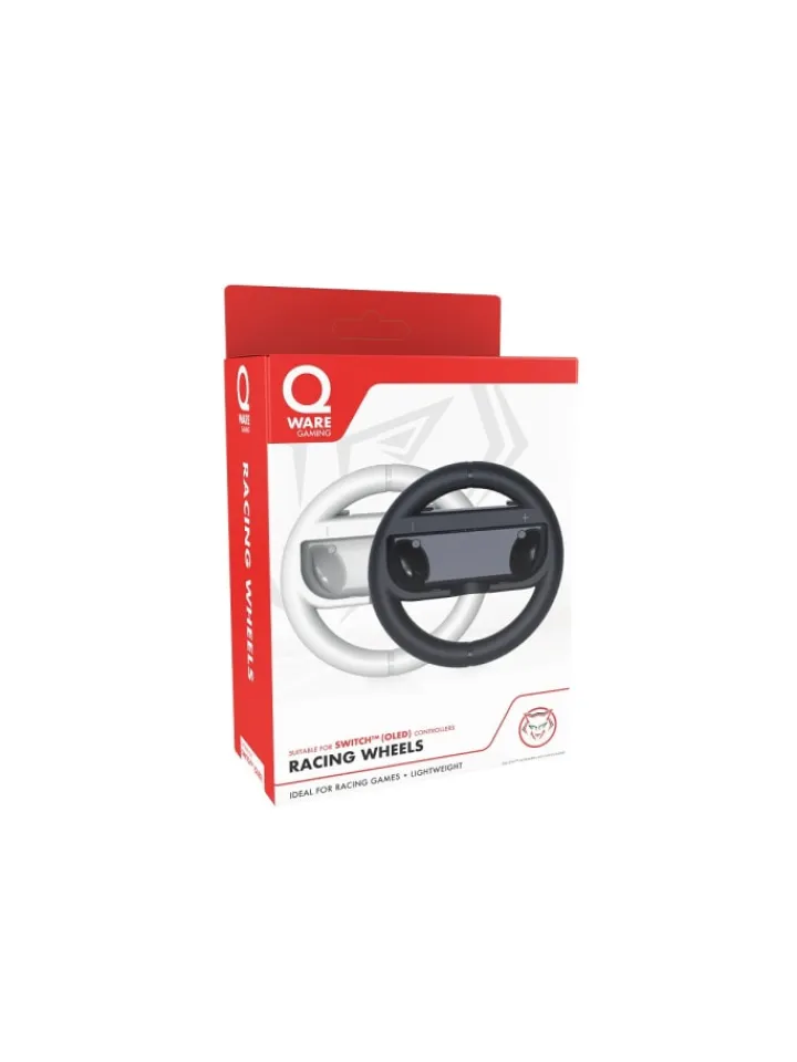 COFI 1453 Tablets, Konsolen & Elektronisches Spielzeug<Qware Racing Lenkräder – 2er Set Kompatibel mit Nintendo Switch in Weiß