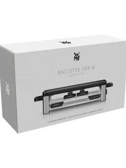 WMF Küchenelektronik<Raclette ''For 8'' in Silber/ Schwarz - (B)44 x (H)13,2 x (T)24 cm