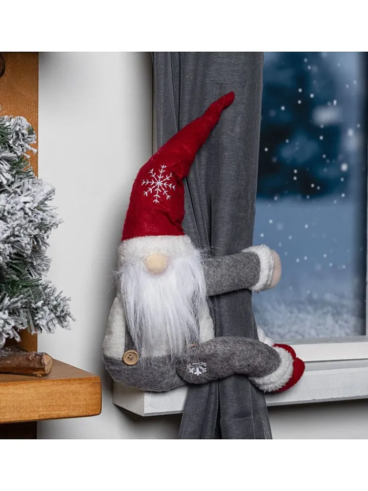 Hollybell Wohndekoration<Raffhalter ''Gnome'' in Rot/ Grau - (L)47 cm (Überraschungsprodukt)