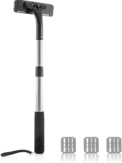 InnovaGoods Technik|Pflege & Gesundheit<Rasierer für Rücken und Körper in Schwarz/ Silber - (L)54 cm