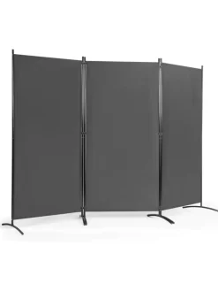 COSTWAY Paravents<Raumteiler 3 tlg. in Grau