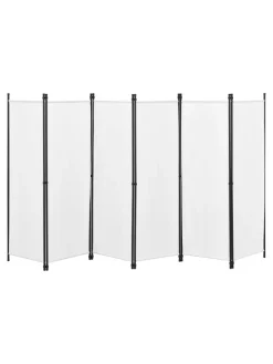 en.casa Paravents<Raumteiler Huesca - 6-teilig in Beige (H)171cm (B)300cm