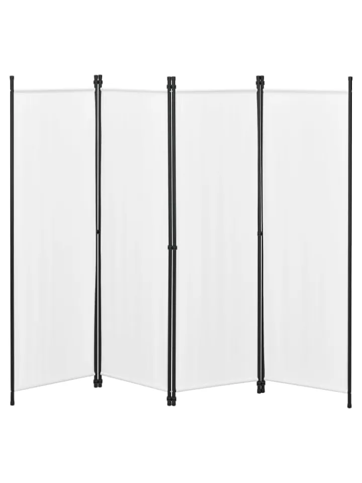 en.casa Paravents<Raumteiler Huesca - 4-teilig in Beige (H)171cm (B)200cm