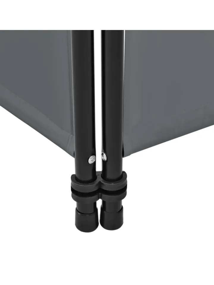 en.casa Paravents<Raumteiler Huesca - 3-teilig in Grau (H)171cm (B)150cm