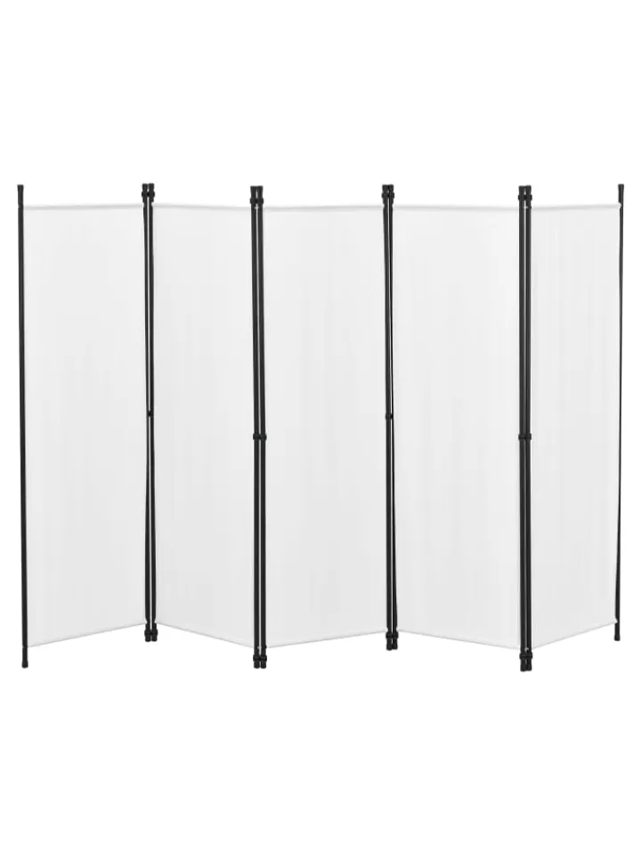 en.casa Paravents<Raumteiler Huesca - 5-teilig in Beige (H)171cm (B)250cm
