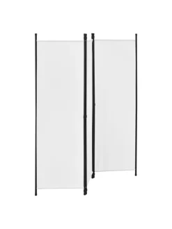 en.casa Paravents<Raumteiler Huesca - 3-teilig in Weiß (H)171cm (B)150cm
