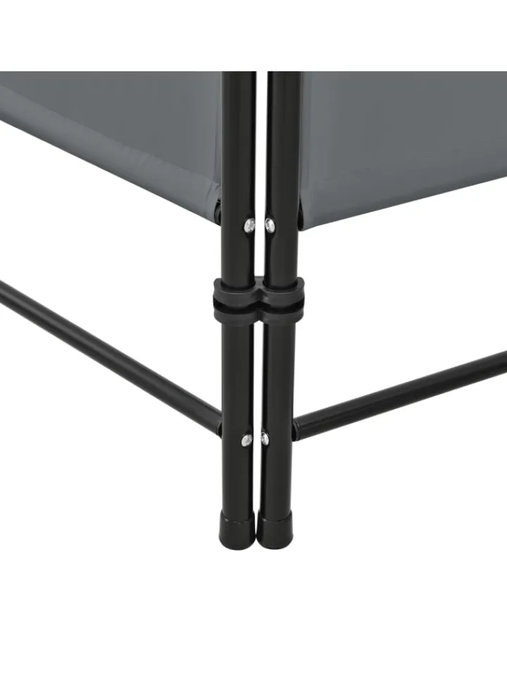 en.casa Paravents<Raumteiler Saragossa 4-teilig in Grau (H)171cm (B)160cm