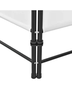 en.casa Paravents<Raumteiler Saragossa 4-teilig in Weiß (H)171cm (B)160cm
