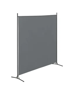 en.casa Paravents<Raumteiler Tarazona in Grau (H)176cm (B)175cm