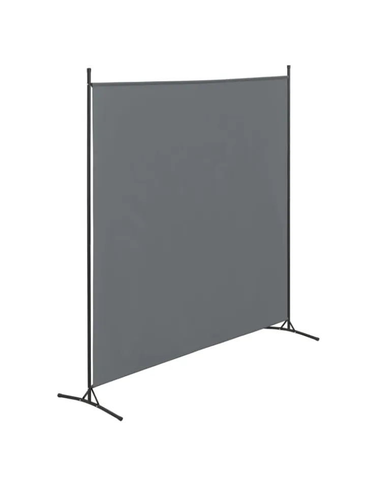 en.casa Paravents<Raumteiler Tarazona in Grau (H)176cm (B)175cm