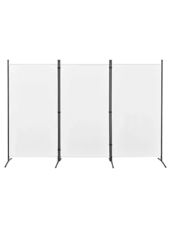 en.casa Paravents<Raumteiler Teruel - 3-teilig in Beige (H)176cm (B)260cm