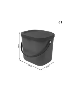 Rotho Mülleimer<Recycling Müllsystem 6 l ALBULA