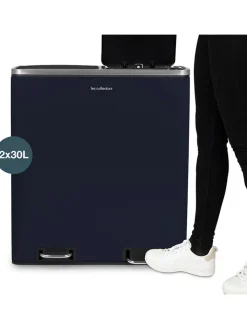 Les collectors Mülleimer<Recycling-Mülleimer in Dunkelblau - 60 l