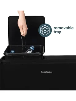 Les collectors Mülleimer<Recycling-Mülleimer in Schwarz - 60 l