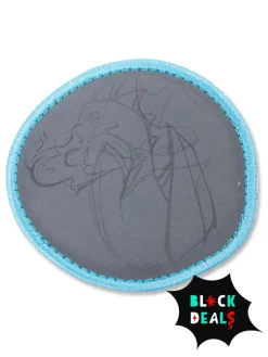 Ergobag Büro- & Schulbedarf|Kindermöbel<Reflektor-Klettie "Drachen" in Grau/ Hellblau