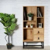 DOCK avenue Regale & Schränke<Regal "Abbott" in Natur - (B)60 x (H)120 x (T)29 cm
