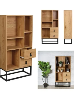 DOCK avenue Regale & Schränke<Regal "Abbott" in Natur - (B)60 x (H)120 x (T)29 cm