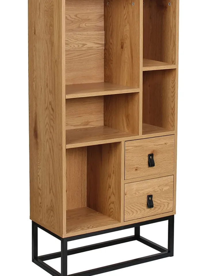 DOCK avenue Regale & Schränke<Regal "Abbott" in Natur - (B)60 x (H)120 x (T)29 cm