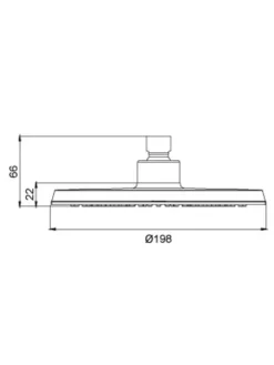 RIDDER Badarmaturen<Regendusch-Set Bahamas chrom