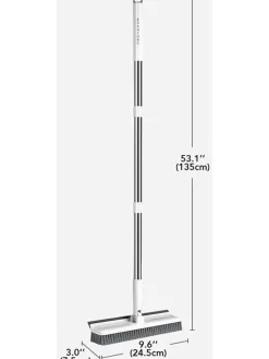 Joybos Putz- & Waschutensilien<Reinigungsbürste in Weiß/ Grau - (H)135 cm