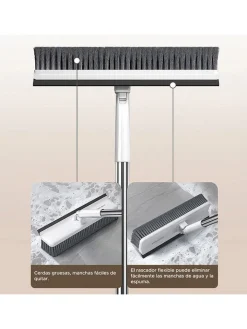 Joybos Putz- & Waschutensilien<Reinigungsbürste in Weiß/ Grau - (H)135 cm