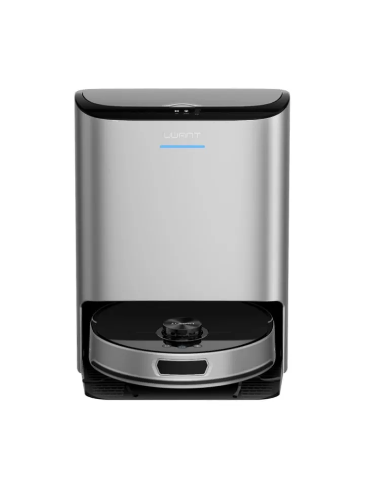 COFI 1453 Staubsauger<Reinigungsroboter U200 Pro mit Wischfunktion + Lade-/Reinigungsstation in Grau