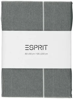 ESPRIT Bettwäsche & Bettwaren<Renforcé-Bettwäsche-Set "Harp" in Anthrazit